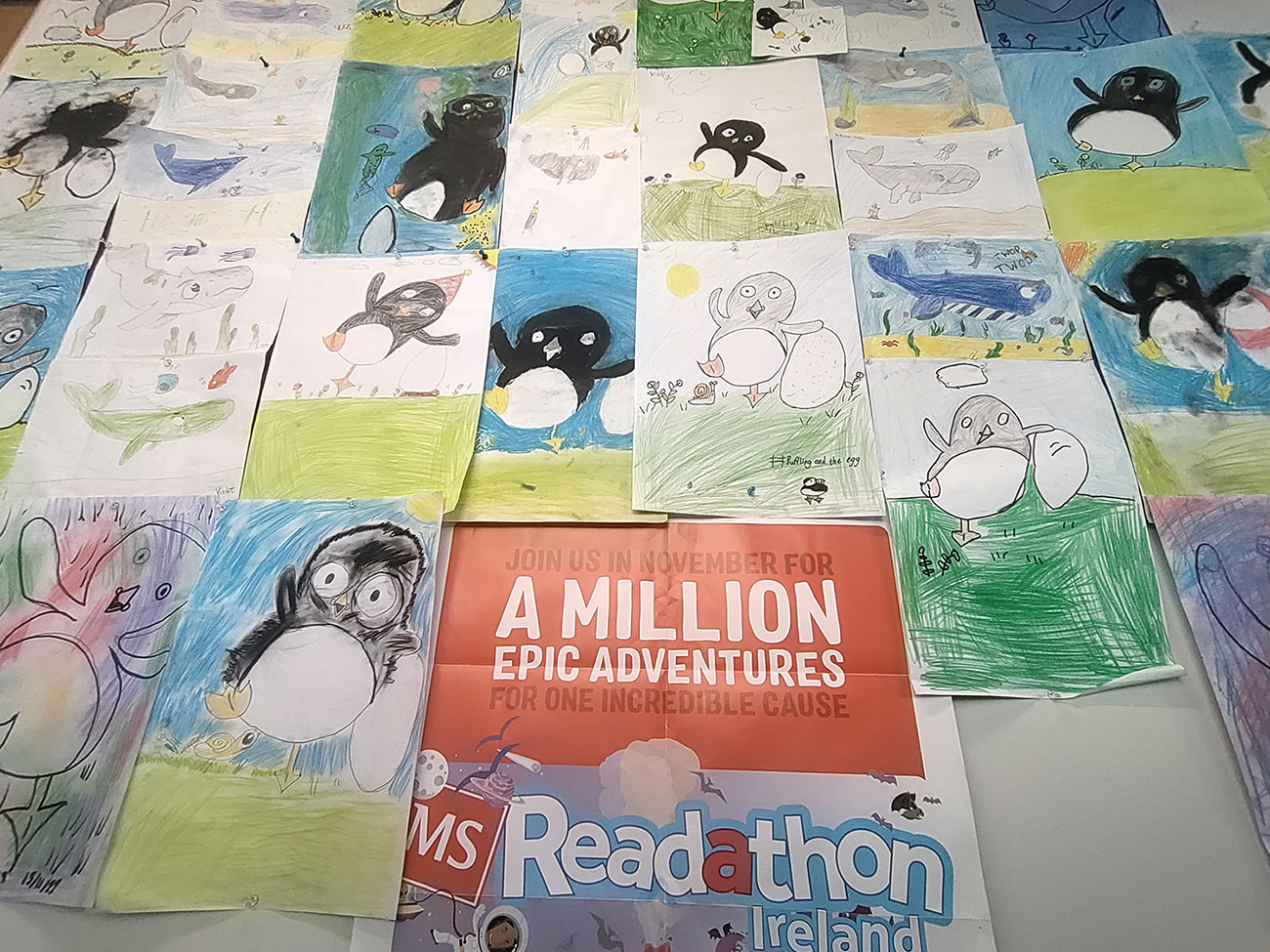 Children's drawing from MS readathon event