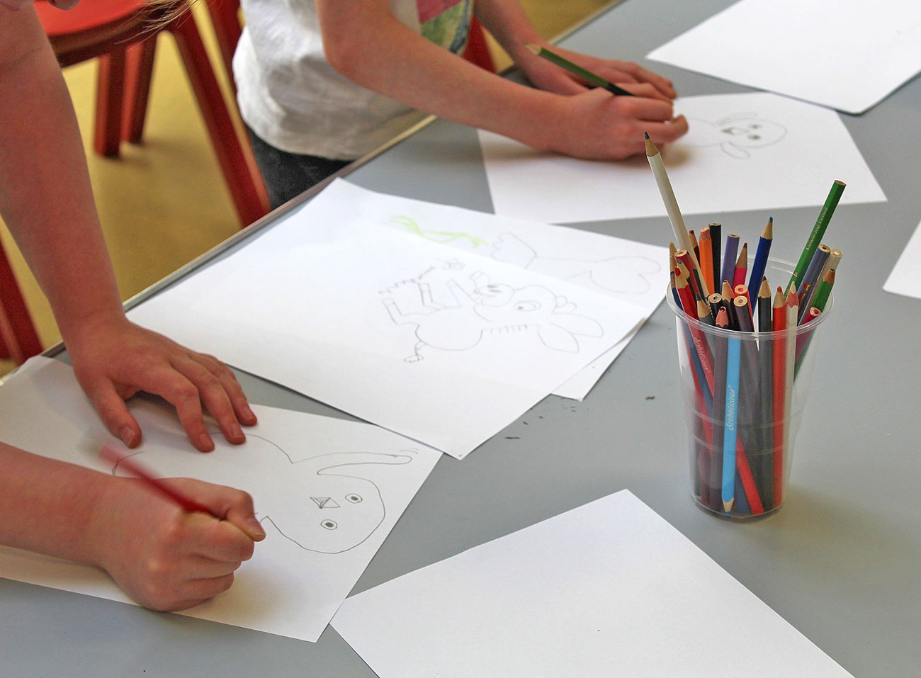 Children drawing